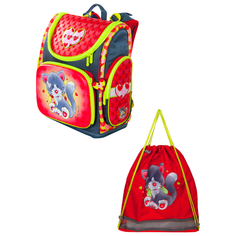 Hummingbird Ранец Darling the cat (NK4), красный