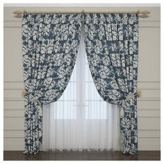 Фотошторы Сирень Романс на ленте 260 см мультиколор