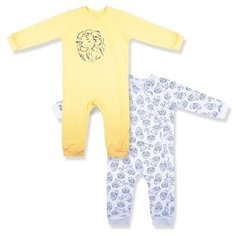 Комбинезон LEO размер 86, желтый/белый Лео