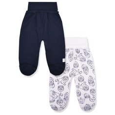 Ползунки LEO размер 50, синий/белый Лео