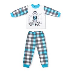 Пижама LEO размер 86, голубой Лео