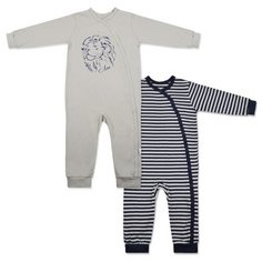 Комбинезон LEO размер 80, серый/синий Лео