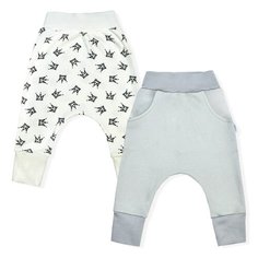 Брюки LEO 1001А-25 размер 74, серый/молочный Лео