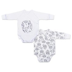 Боди LEO размер 62, белый/синий Лео