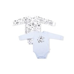 Боди LEO размер 80, голубой/белый Лео