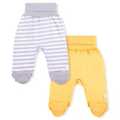 Ползунки LEO размер 50, желтый/серый Лео