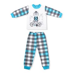 Пижама LEO размер 98, голубой Лео