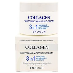 Enough Collagen Whitening Moisture Cream 3 in 1 Увлажняющий отбеливающий крем для лица с коллагеном 3 в 1, 50 мл