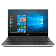 Ноутбук HP PAVILION x360 14-dh1005ur (Intel Core i3 10110U 2100MHz/14"/1366x768/4GB/128GB SSD/DVD нет/Intel UHD Graphics/Wi-Fi/Bluetooth/Windows 10 Home) 132S3EA естественный серебристый/пепельно-серебристый