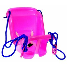 RT Качели большие с барьером безопасности розовый