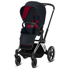 Прогулочная коляска Cybex Priam III Ferrari victory black/chrome/black, цвет шасси: серебристый