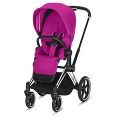 Прогулочная коляска Cybex Priam III fancy pink/chrome/black, цвет шасси: серебристый