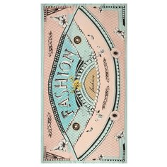 Палантин Mellizos S10-17LХ/149 розовый/голубой