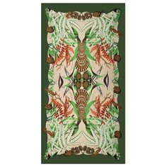 Палантин Mellizos S10-7L/893 зеленый