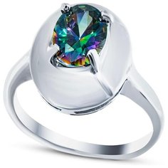 Silver WINGS Кольцо с кварцами из серебра 210019-70-257, размер 18