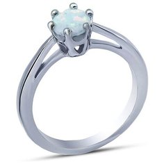 Silver WINGS Кольцо с опалами из серебра 21qsnud00908a-19, размер 18