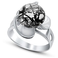 Silver WINGS Кольцо с кварцами из серебра 21vrafa02731b-19, размер 19