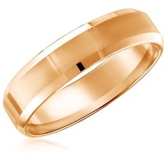 Бронницкий Ювелир Кольцо из красного золота 10-721-К, размер 16.5