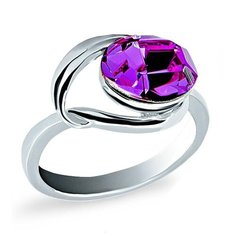 Silver WINGS Кольцо с кристаллами swarovski из серебра 21set9568rdl-113, размер 17