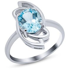 Silver WINGS Кольцо с топазами из серебра 21vsefa01404-19, размер 18