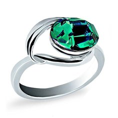 Silver WINGS Кольцо с кристаллами swarovski из серебра 21set9568e-113, размер 17