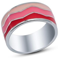 Silver WINGS Кольцо с эмалью из серебра 21set10183mix1-113, размер 17