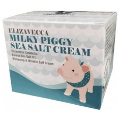 Elizavecca Milky Piggy Sea Salt Cream Омолаживающий крем для лица с морской солью, 100 г