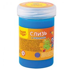 Лизун Мульти-Пульти с игрушкой, 200 мл голубой