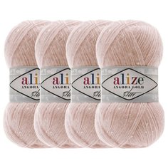 Пряжа Alize Angora Gold Star, 17 % шерсть, 67 % акрил, 11 % полиэстер, 100 г, 410 м, 4 шт., 161 пудра
