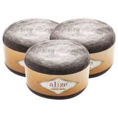 Пряжа Alize Angora Gold Ombre Batik, 20 % шерсть, 80 % акрил, 150 г, 825 м, 3 шт., 7267 серый