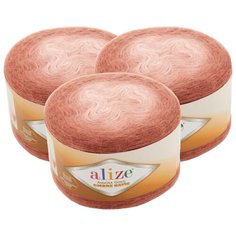 Пряжа Alize Angora Gold Ombre Batik, 20 % шерсть, 80 % акрил, 150 г, 825 м, 3 шт., 7302 пыльная роза