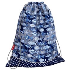 ErichKrause Мешок для обуви Fish and Dots (49129) синий/голубой/белый