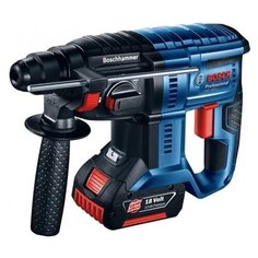 Перфоратор аккумуляторный BOSCH GBH 180-LI 4.0 А*ч х2 кейс Li-Ion 18 В (2 Дж)