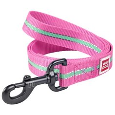 Поводок для собак WAU DOG Nylon розовый 1.22 м 15 мм