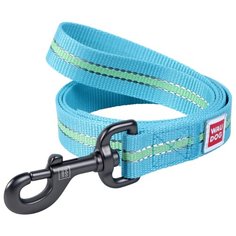 Поводок для собак WAU DOG Nylon голубой 1.22 м 15 мм