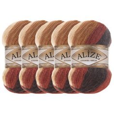 Пряжа Alize Angora Gold Batik, 20 % шерсть, 80 % акрил, 100 г, 550 м, 5 шт., 2626
