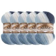 Пряжа Alize Angora Gold Batik, 20 % шерсть, 80 % акрил, 100 г, 550 м, 5 шт., 1899