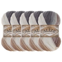 Пряжа Alize Angora Gold Batik, 20 % шерсть, 80 % акрил, 100 г, 550 м, 5 шт., 5742