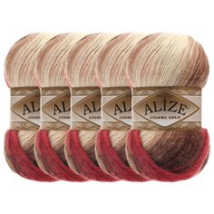 Пряжа Alize Angora Gold Batik, 20 % шерсть, 80 % акрил, 100 г, 550 м, 5 шт., 4574