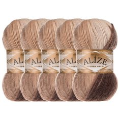 Пряжа Alize Angora Gold Batik, 20 % шерсть, 80 % акрил, 100 г, 550 м, 5 шт., 6779