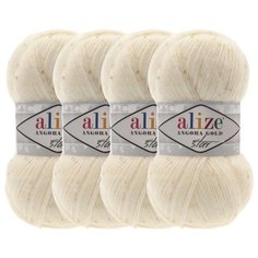 Пряжа Alize Angora Gold Star, 17 % шерсть, 67 % акрил, 11 % полиэстер, 100 г, 410 м, 4 шт., 1 кремовый