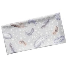 Простыня Сказка Перышко 120 x 200 см серый/фиолетовый