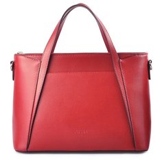 Сумка сэтчел Afina 424, натуральная кожа, бордо/сафьяно