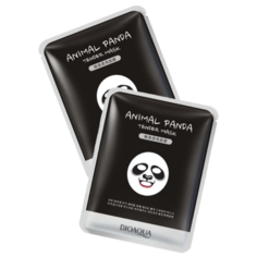 BioAqua Animal Face Panda Смягчающая тканевая маска для лица, 30 г, 2 шт.