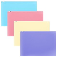 ErichKrause Папка-конверт на молнии Fizzy Pastel B5, пластик (50339) в ассортименте