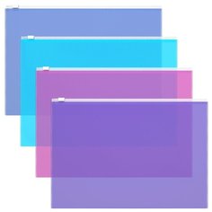 ErichKrause Папка-конверт на молнии Fizzy Vivid А4, пластик (47069) в ассортименте