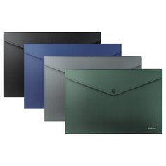 ErichKrause Папка-конверт на кнопке Diamond original А4, пластик (50561) в ассортименте