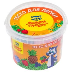 Масса для лепки Мульти-Пульти Енот на каникулах 7 цветов (ТЛ_12207)