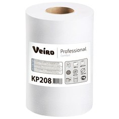 Полотенца бумажные Veiro Professional Comfort KP208 белые двухслойные с центральной вытяжкой 1 рул.