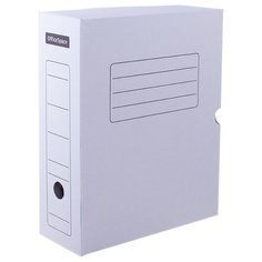 OfficeSpace Короб архивный с клапаном 320х250х75 мм, микрогофрокартон белый